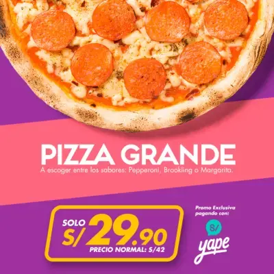 PROMO YAPERA - PIZZA GRANDE